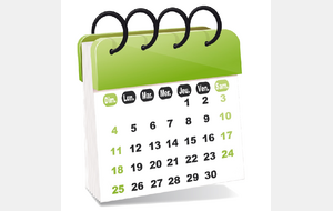 Calendrier des parcours 2026 en ligne